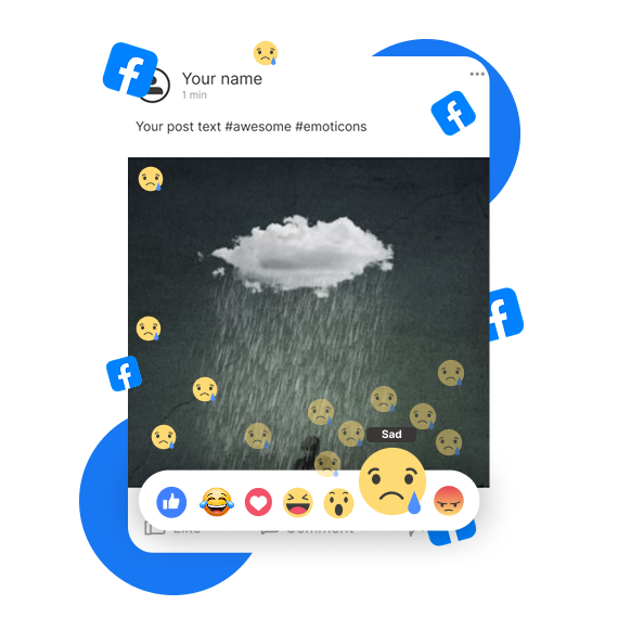 Buy Facebook Post Reactions Sad