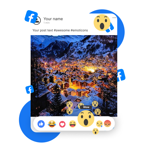 Buy Facebook Post Reactions WOW